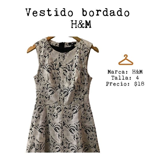 Vestido bordado en 2 telas con cuello redondo alto y zipper trasero marca H&M versátil para usar en un evento de oficina con blazer o para un evento casual. Es talla 8 en viñeta pero corre pequeño por lo que lo ubicamos en talla 4 o talla small. 

#prelovedhnm #preloveddress